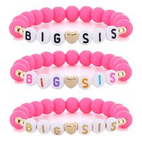 Bracelets élastiques perlés plaqués or avec breloques étoiles et lunes mignonnes et pendentif planète pour bébés filles