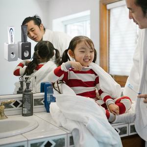 Distributeur de <span class=keywords><strong>dentifrice</strong></span> rectangulaire, OEM & ODM, 11x7x6cm, gris, noir, désinfection automatique, distributeur de <span class=keywords><strong>dentifrice</strong></span> - Product Image 4