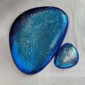 Lujo Style3D Metal pared decoración artística elegante hecho a mano pescado <span class=keywords><strong>escala</strong></span> colgantes Duotone Acero inoxidable pared escultura - Product Image 3