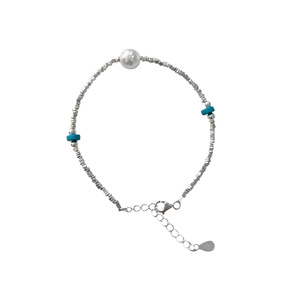 <b>Silver</b> Ruitai S925 Sterling <b>Silver</b> <b>Beaded</b> Bracelet Women Summer Ins Style Niche Design High End Jewelry - Product Image 5