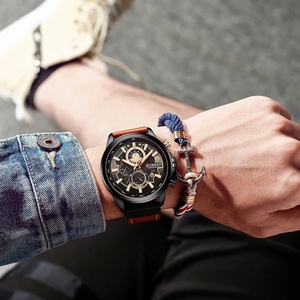 Montre pour homme Curren 8380, élégante et luxueuse, à quartz, multifonctionnelle, étanche, avec calendrier lumineux, Reloj Hombre - Product Image 5