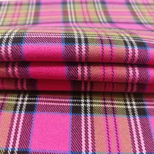 Dragon Fruit Color Suiting Fabric Material For Women Fabric High Quality School Uniform Fabric