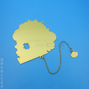 Marque-page en métal personnalisé sur le thème de l'animation chinoise, imprimé UV, couleurs mélangées, 70x40mm, cadeau de papeterie - Product Image 2