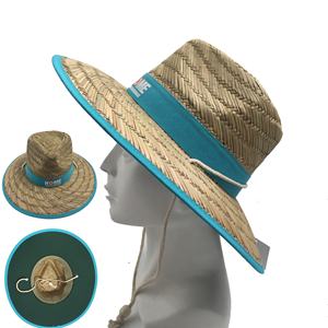 Chapeau de paille Panama avec bande personnalisé logo imprimé Herbe pour hommes et femmes - Product Image 4