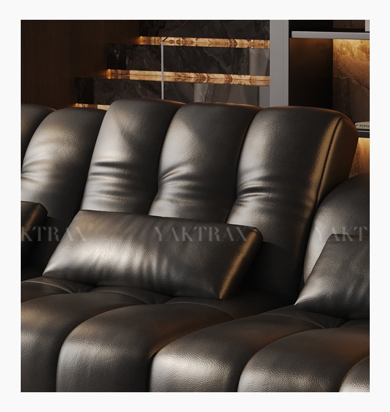 italian leather recliner grey sofa