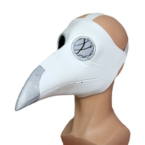 Masque de Médecin de la Peste TIANHONG (Jouets) en Latex Blanc avec Bec, Taille Unique, Accessoire de Fête d'Halloween - Product Image 5