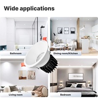 Led Down light 12w saa ce Cob Open Hole Embedded High Color Rendering Spotlight Home Living Room home lamp Dimmable Spot Light