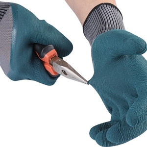 Gants de sécurité, en caoutchouc, résistants à l'usure, <span class=keywords><strong>pour</strong></span> les travaux de chantier, le transport, antidérapants, respirants, <span class=keywords><strong>pour</strong></span> le bâtiment - Product Image 2