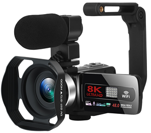 Caméscope numérique 8K Entry-Pro 48MP avec écran tactile HD 3,0 pouces, prise en charge du micro externe et de la caméra vidéo numérique HD - Product Image 6