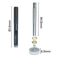 400pcs 6mm DIY Brass Grommet Kits 4 Warna Set Lubang Kancing Alat Pemasangan untuk Sabuk Kulit Pakaian OEM ODM Didukung Model KC-Q018-4