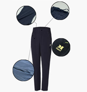 Pantalones Deportivos Unisex Ligeros y Elásticos con Pliegues Delanteros, Spandex/Poliéster Transpirable, Bolsillos con Cremallera, Cintura Elástica - Product Image 2