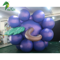 Décoration extérieure, ballon gonflable en forme de raisin frais, poupée gonflable en forme de fruit pour la publicité
