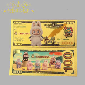 ธนบัตรลาบูบู อนิเมะ รุ่นยอดนิยมจากอเมริกา ชุบทอง 24k สำหรับนักสะสม - Product Image 2