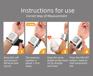 Esfigmomanómetro médico, frecuencia cardíaca automática, máquina BP, <span class=keywords><strong>monitor</strong></span> de presión arterial Digital de muñeca para uso doméstico - Product Image 6