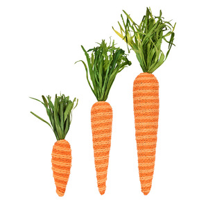 Décorations de fête de Pâques DIY très populaires, nouveauté, ornements en forme de carotte en paille et mousse, prix d'usine avec avantages de sécurité - Product Image 5