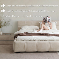 Lit rembourré de haute qualité, taille personnalisée, design moderne, pour chambre à coucher, Cama Muebles Lit