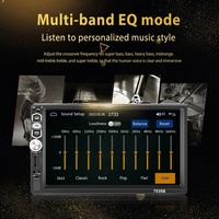 (Stock US/UE) Autoradio Podofo 7'' Simple DIN avec CarPlay Android Auto Lecteur MP5 Bluetooth FM Égaliseur Entrée Aux+ Micro