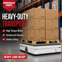 Chariot mobile intelligent AGV, robot de transport autonome, véhicule AGV à rail magnétique pour ligne d'assemblage en usine