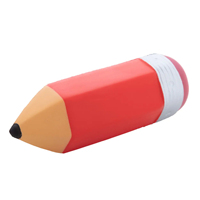Balle anti-stress en mousse PU personnalisée en forme de crayon, jouet sensoriel tactile pour soulager l'anxiété, impression de logo, cadeau promotionnel en gros