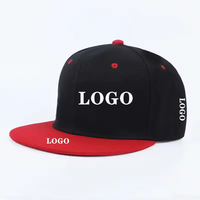 Gorra de Visera Plana Personalizada, Estilo Americano, Gorra de Hip Hop de Visera Plana, Gorras de Visera Plana de Color Sólido para Hombre y Mujer