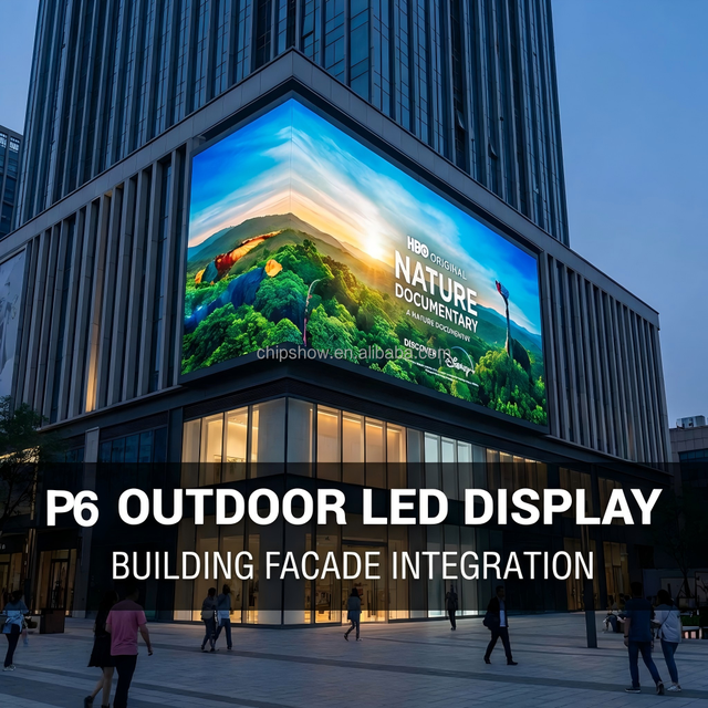 Outdoor Digital Signage P6.67 Fixed Wall for Commercial Building Facade USA Fast Shipping ETL