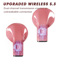 Écouteurs K520 TWS Design créatif rotatif en forme de cœur pour écouteurs sans fil V5.3 HiFi stéréo étanche pour jeux vidéo LED