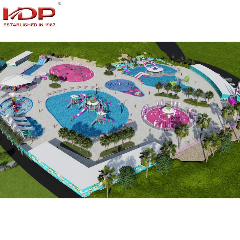 Большой многофункциональный коммерческий пластиковый бассейн, игровое оборудование, детская игровая площадка, парк, водная горка