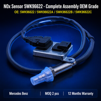 Capteur NOx 5WK96622 5WK96622A 5WK96622B 5WK96622C pour système SCR Mercedes Benz, neuf, testé à 100 %, capteur d'oxygène et d'azote