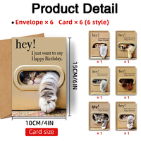 Tarjeta de Cumpleaños al por Mayor con Sobre, Texto Divertido, Broma, Regalo Divertido, Regalo de Agradecimiento y Tarjeta de Felicitación con Impresión de Logotipo