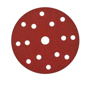 Papel de arena <span class=keywords><strong>roja</strong></span>, herramientas de molienda de 150mm, disco de arena de 4 pulgadas y 5 pulgadas para madera y pared seca - Product Image 1
