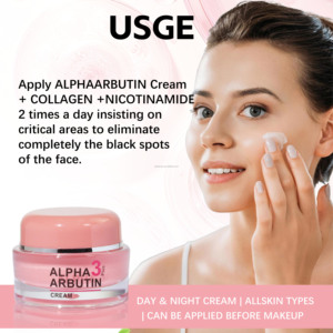 Crème éclaircissante <span class=keywords><strong>pour</strong></span> <span class=keywords><strong>le</strong></span> <span class=keywords><strong>visage</strong></span> <span class=keywords><strong>naturelle</strong></span> OEM avec Alpha Arbutin & Acide Kojique Acide Hyaluronique Hydratante & Anti-âge <span class=keywords><strong>pour</strong></span> tous types de peau - Product Image 5