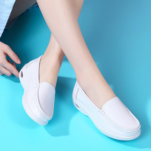 Nuove Scarpe da Infermiera per Donne, Suola Morbida, Bianche, Piatte, Suola Spessa, Cuscino d'Aria, Traspiranti, Comode, Antiscivolo, Casual, da Donna - Product Image 4