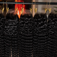 Perruque frontale en dentelle HD 13x6 en vrac, cheveux humains bouclés birmans, sans colle, pré-épilée, 26 pouces, perruque de cheveux vierges, noir naturel, fournisseur en gros