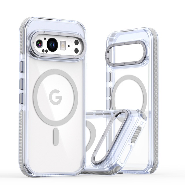 Luxury Transparent Color Magnetic Protective Case for Google Pixel9 Pro XL Material Phone Cover Silicone Suction Phone case
