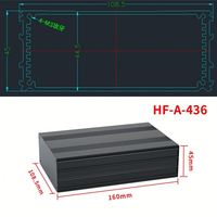 Boîtiers de dissipateurs thermiques en aluminium extrudé EBM IP54, personnalisables, pour amplificateurs, onduleurs électriques industriels