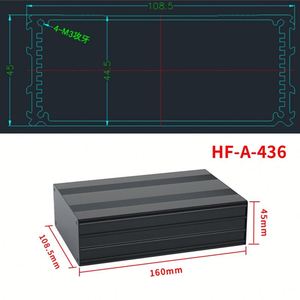 EBM IP54 Rated Extruded Aluminum Amplifier Heatsink Boxes Housing Customization Industrial Electrical AC Inverter <b>Enclosures</b> - Product Image 4