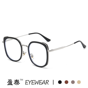 Square Black Rimmed Non Prescriptive Glasses With Blue Light Protection For Unisex Optical Eyewear - Product Image 2