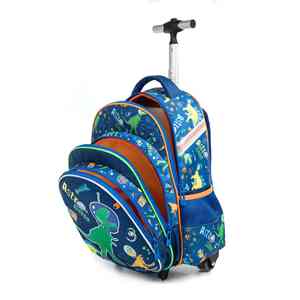 <span class=keywords><strong>Mochila</strong></span> Escolar con <span class=keywords><strong>Ruedas</strong></span> de <span class=keywords><strong>Dinosaurio</strong></span> Verde, <span class=keywords><strong>Mochila</strong></span> Escolar con <span class=keywords><strong>Ruedas</strong></span> Personalizada con Dibujos Animados - Product Image 3