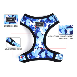 Conjunto de arnés y collar con etiqueta privada para perro, venta al por mayor de fábrica, con estampado de <span class=keywords><strong>bulldog</strong></span> Francés, bajo pedido mínimo - Product Image 2
