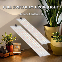 Lampu LED Tumbuh Tanaman Indoor Aluminium Quantum Aquarium Garden Nursery Spektrum Penuh Pengatur Waktu untuk Bunga, Sayuran, dan Tanaman Hijau dengan CRI 90
