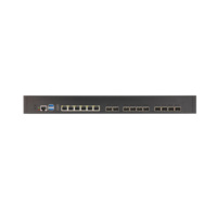 Serveur de centre de données XEON E5 avec pare-feu d'entreprise 12 SFP+ 10G, 6 ports LAN 1G, appareil réseau, 6 ports de sortie HD, serveur Linux, WiFi et 4G