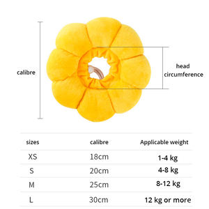 <span class=keywords><strong>Collar</strong></span> ajustable suave antiarañazos para mascotas Elizabeth, curación de heridas de gato, <span class=keywords><strong>Collar</strong></span> médico antimordedura para mascotas, almohada, anillo de girasol Elizabe - Product Image 4
