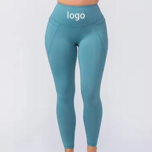 Custom Logo Yoga Pants Comfortable Stretchy Womens <b>Leggings</b> Tights <b>Leggings</b> <b>With</b> <b>Side</b> <b>Pockets</b> for Women Yoga <b>Leggings</b> - Product Image 1