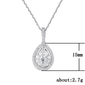 Collana con ciondolo a goccia da donna, design semplice, per uso quotidiano, collana girocollo - Product Image 5