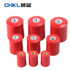 Chkl Red Insulating Posts M8 Thread Resin Cylindrical For <b>Electrical</b> <b>Wire</b> Protection - Product Image 1