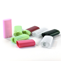 1oz Stock Unique Ovale Forme Ronde Déodorant Bâton Contenant BalmTube Emballage 6g 15g 30g 75g Clair Noir Rose