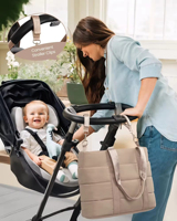 Sac à langer de haute qualité pour bébé, sac de maman, design personnalisé, logo personnalisé, sac fourre-tout pour maman pour bébés