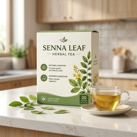 Sachets de tisane aux feuilles de séné, tisane naturelle, 20 sachets de thé, 40 g, emballage de thé diététique