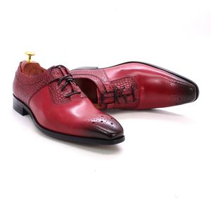 รองเท้าบร็อกแฮนด์เมด Felix Chu สำหรับผู้ชาย รองเท้าทางการ - Product Image 5