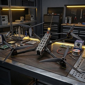 Drone Agricole Haute Tension avec Caméra FPV pour Surveillance, Avions <span class=keywords><strong>RC</strong></span> Commerciaux à Vendre, Drones Thermiques UAV RQ 170 Sentinel - Product Image 3